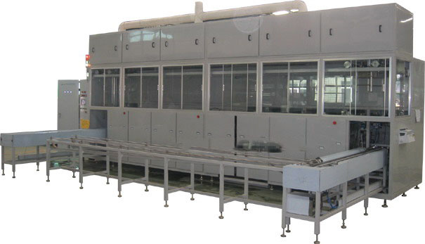 Automatic washer for microwave component